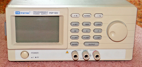 Fuente de alimentación programable PSP-603 Instek GW 0-60 VDC 0-3.5A 0-200W, ¡carga probada! - Imagen 3 de 7