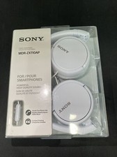 Sony MDRZX110AP/W ZX-Series Extra Bass Headphones, White NEW