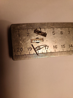 Miniatur versilberte Klammer TUNESIEN zur Erinnerung an die KOLONIALMEDAILLE.