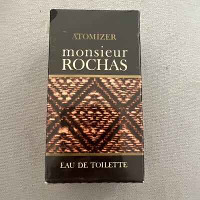 Vintage MONSIEUR ROCHAS Eau de Cologne Splash Discontinued  RARE  Pre Barcode