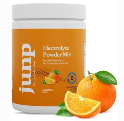 JUNP Electrolytes Powder Zero Sugar Orange Hydration Drink Mix (90 Servings)