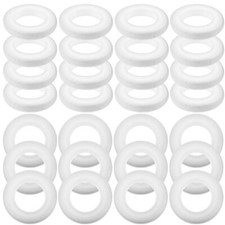 Foam Wreath Forms 30pcs Craft Polystyrene Circles Rings for DIY Art Crafts Fl...