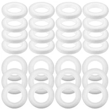 Foam Wreath Forms 30pcs Craft Polystyrene Circles Rings for DIY Art Crafts Fl...