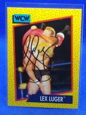 AUTOGRAPH "The Total Package" Lex Luger 1991 Impel WCW #16