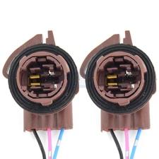 Universal Pigtail Wire Female Socket 3157 U Two Harness Front Turn Signal Lamp