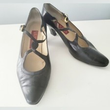 Vintage Vaneli Black Criss Cross Pumps