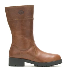 Harley-Davidson Lynwood Pull On D87220 Womens Brown Leather Motorcycle Boots