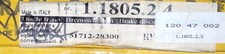 Front Disc Brake Rotor, Pair (2) - Bradi 1.1805.2.4