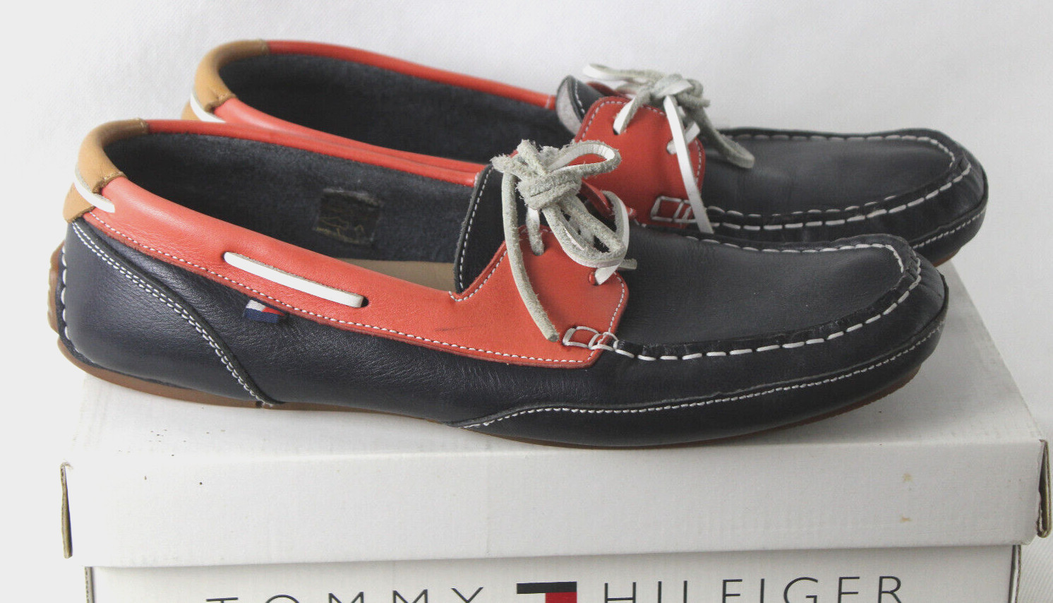Tommy Hilfiger Zapatos, Botas De Cuero Flexibles Unisex Talla 41, Buen Estado