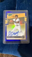 Oneil Cruz 2020 Donruss Optic Baseball Blue Parallel Auto /50 RPS-OC Pirates