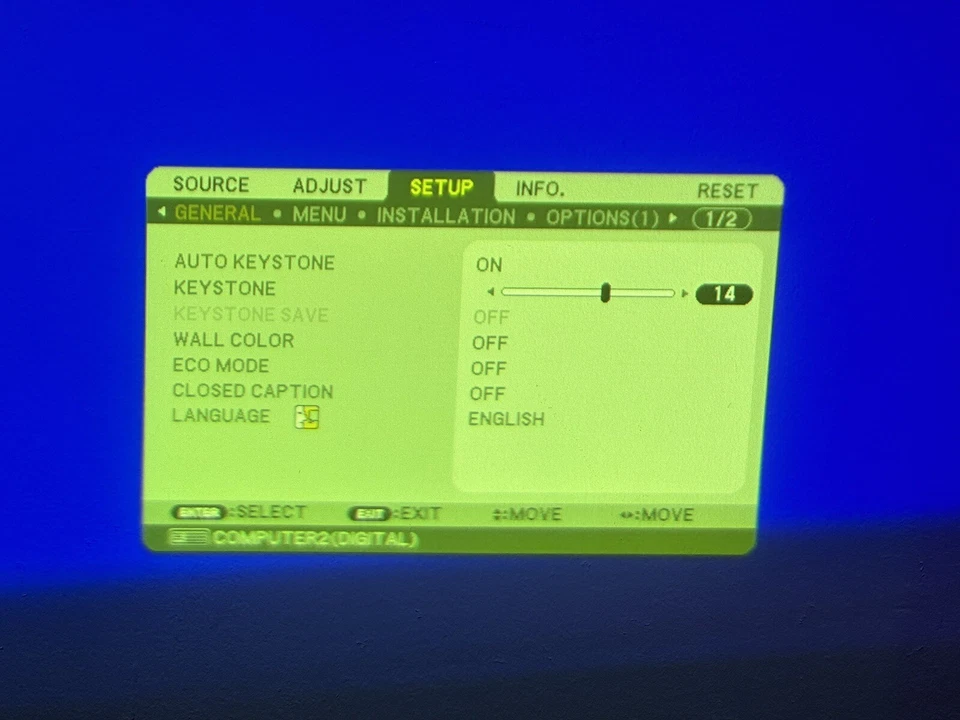 NEC NP310G DLP Digital Projector - 2940 Lamp hours Used 27% Lamp Life Remaining - Image 4 of 4