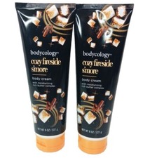 2X Bodycology Cozy Fireside S'more Moisturizing, Rich  Body Cream 8 Oz. Ea NEW
