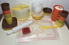 3 Sets Vintage TUPPERWARE Mini Serve It Mix It Party Set 1979-1980 IN BOX 33 Pcs