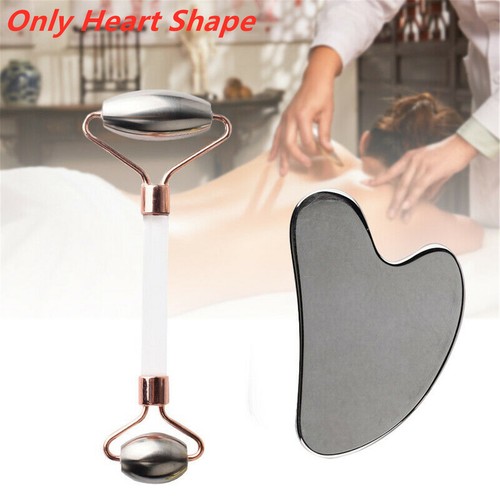Stainless Steel Gua Sha Massage Tool Facial Scraper Eye Roller Shaping Massager - Picture 11 of 12