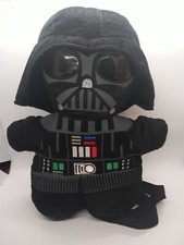 Star Wars "Darth Vader" Plush Backpack Zipper Hand-held Game Pouch -Pillow