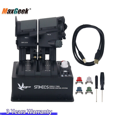 VKBSIM STECS Mini Flight Simulator Throttle Game Single/Twin Engine Control Sys