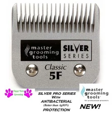 Master Grooming Tools ANTIMICROBIAL SILVER 5F Blade*Fit Many Oster,Andis Clipper