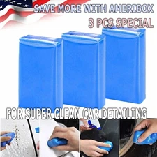 3PCS Car Clay Bar Kit Auto Vehicle Detailing Magic Cleaning Remove Wash Blue Mud