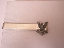 Eagle with Chevrons Rank Insignia Vintage Tie Bar Clip coronel