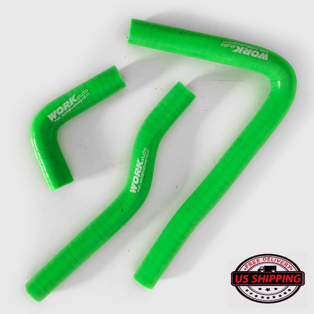 For Kawasaki KX65 2000-2023 Green Silicone Radiator Hose Kit Coolant Pipe