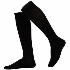Mysocks Unisex Knee High Socks- Ribbed Seamless Toe Combed Cotton