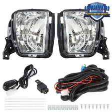 Pair of Front Fog Light Bumper Lamps Assembly For 2013--2015-2018 Dodg Ram 1500