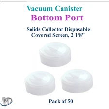 Dental Evacuation Vacuum Screen 2-1/8" or 1-7/8 Diametr, Closed vacuum traps