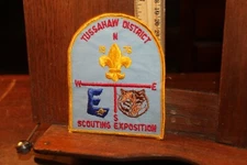 Vintage Embroidered Patch Boy Scouts 1976 Tussahaw District Scouting Exposition 