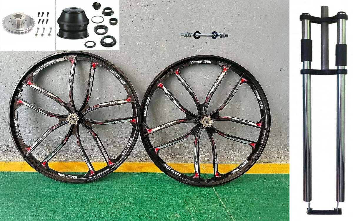 Motorized bicycle sales wheel set