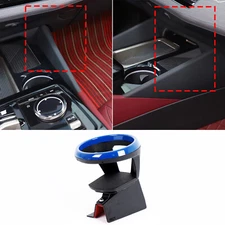 Blue Steel Center Console Right Side Water Cup Holder For BMW 5 Series G60 2024+
