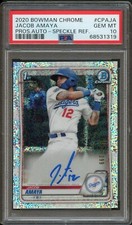 BB - 2020 Bowman Chrome - Speckle Ref - #CPAJA - Jacob Amaya - PSA 10