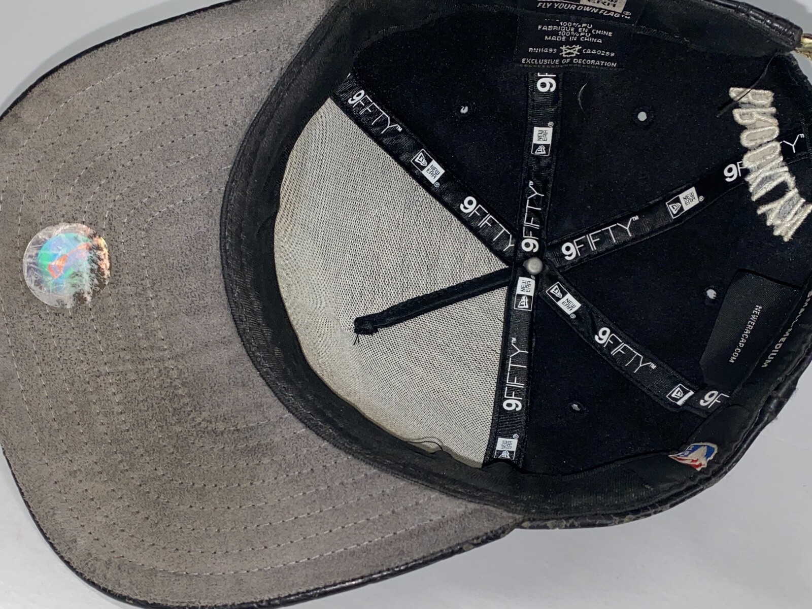 Brooklyn Nets Leather Python New Era Strapback Ha… - image 9