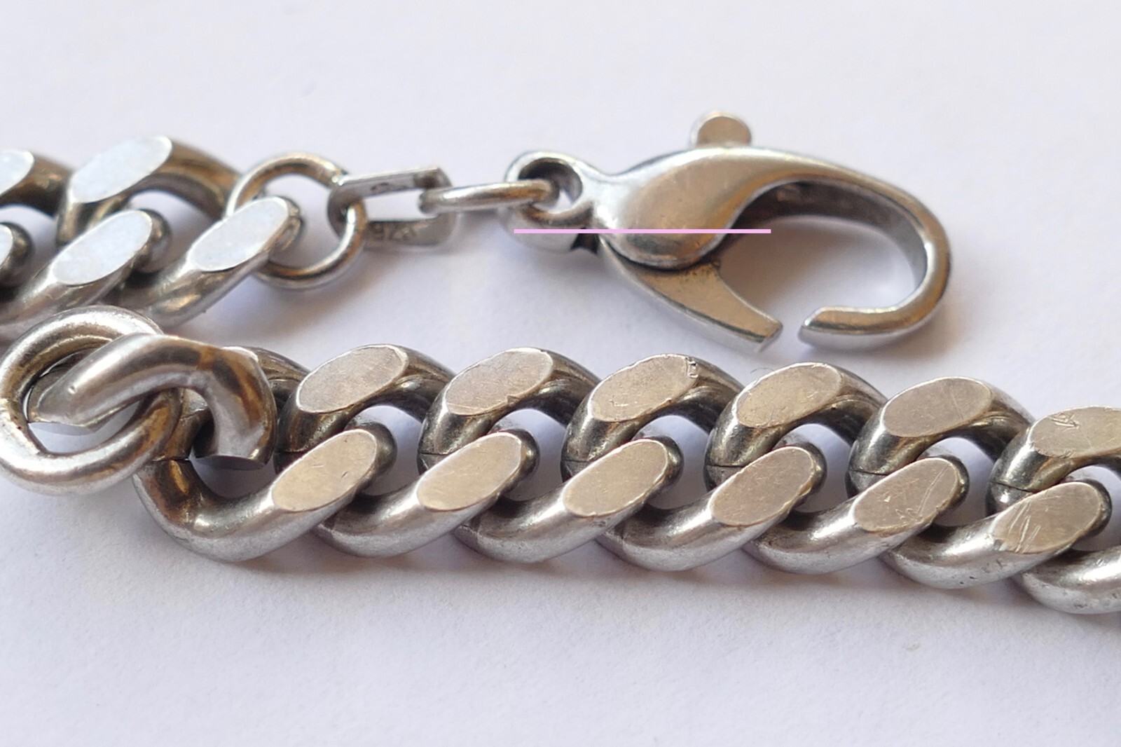 Bracelet simple, timeless solid 925 silver vintag… - image 2