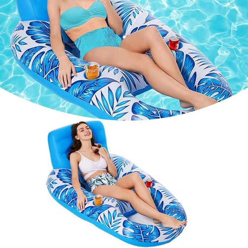 Inflatable Pool Floating Row Portable Float Bed Seat Adults for Beach Pool/Party - Picture 17 of 23