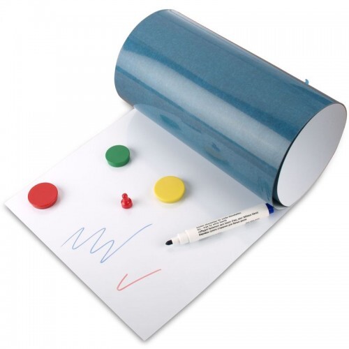 Whiteboardfolie selbstklebend weiß magnethaftend 250 mm x Laufmeter - Bild 1 von 3