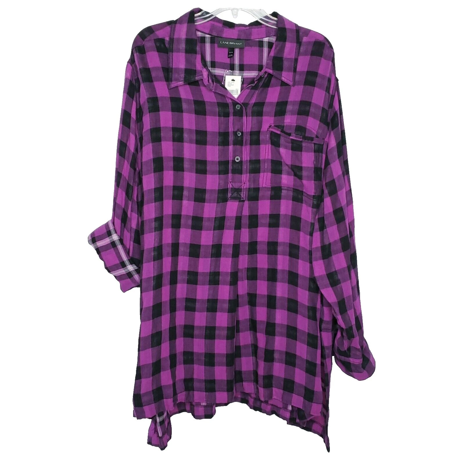 Prendas para mujer Lane Bryant a cuadros de algodón