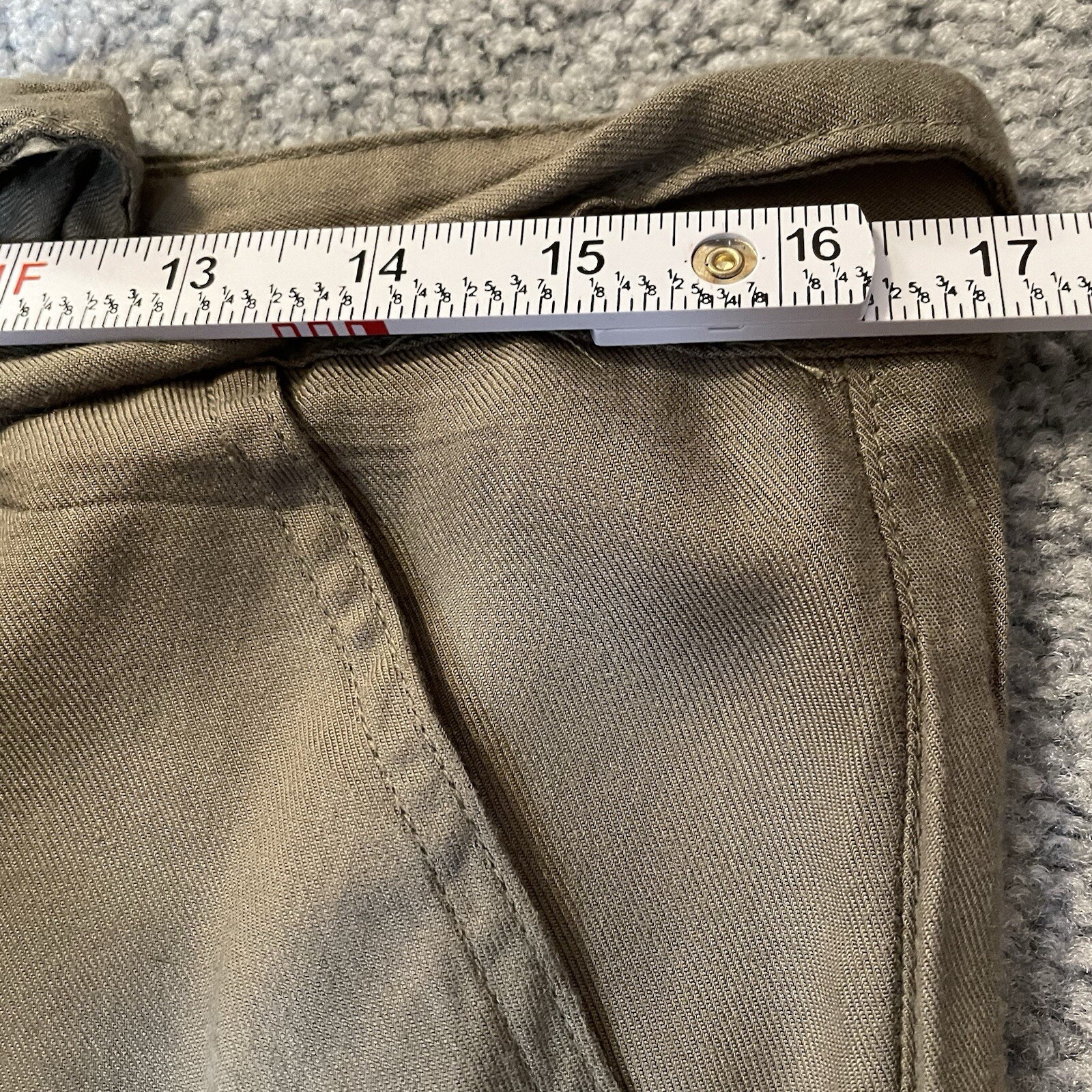 Rewashed Athleisure Pants Joggers Junior’s 9 Pull On Olive Green Elastic Ankle