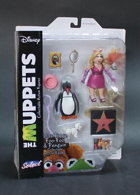 DIAMOND SELECT DISNEY THE MUPPETS MISS PIGGY, FOO-FOO & PENGUIN ACTIONFIGUREN SE