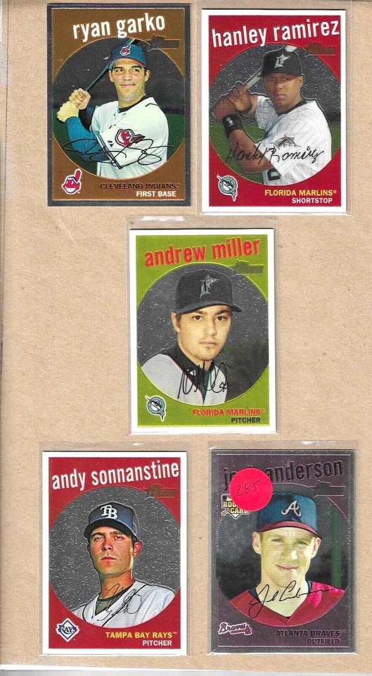 2008 Topps Heritage chrome baseball cards #'d to 1959 You Pick free shipping - Image 2 of 3