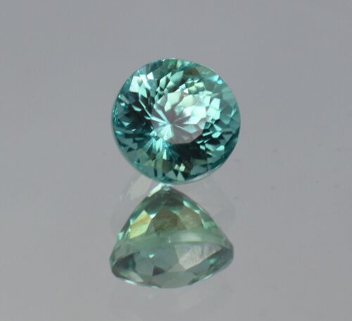 D Green Sapphire Round Shape 9 Ct Natural Certified Loose Gemstones Mother's Day - Afbeelding 1 van 11