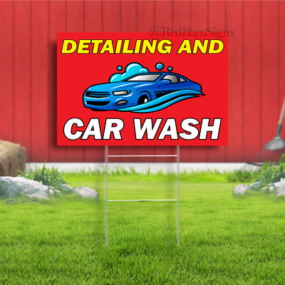 Detailing And Car Wash Indoor Outdoor Yard Sign | eBay
