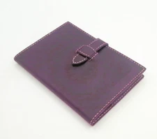 book jacket cover slipcase genuine cow leather customize handmade purple Z917