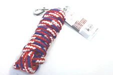 Tough-1 Red, White and Blue 8' Poly Lead Rope 51-8985