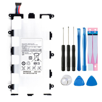 Battery for Samsung Tab 2 7.0'' Tablet P3100 P3110 P6200 SP4960C3B 4000mAh +Tools