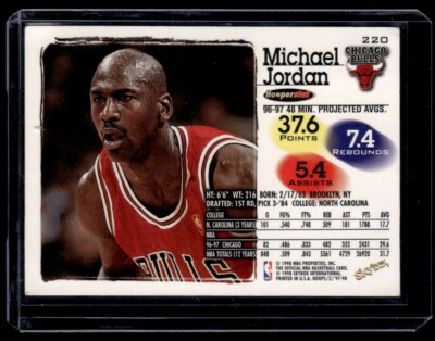 1997-98 NBA Hoops Michael Jordan Chicago Bulls #220 | eBay