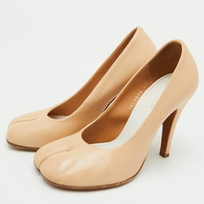 Maison Margiela tabiバレエ37 ベージュ Maison Martin Margiela Tabi Size 37 Cream Leather Pumps | eBay