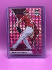 2021 Panini Mosaic - Max Scherzer #126 Pink Camo Mosaic Prizm