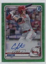2020 Bowman Draft Chrome Picks Green Refractor 31/99 Casey Martin Auto 02d2