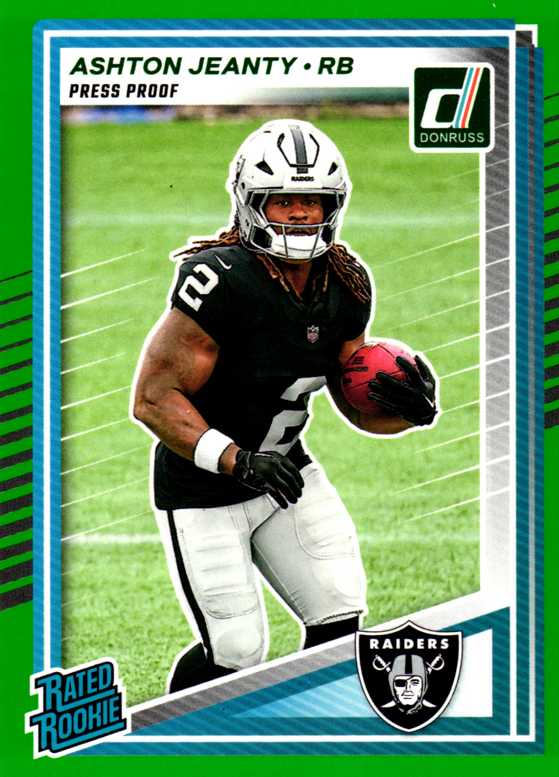 ASHTON JEANTY (RC) 2025 Donruss #305 - Green Press Proof