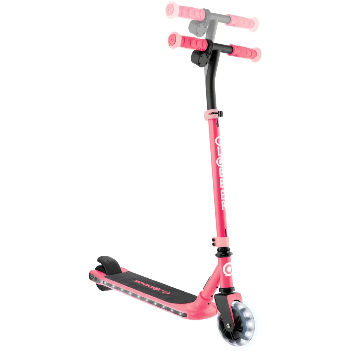 Monopattino Elettrico 2 Ruote per Bambini 80W Regolabile Rosa Corallo foto 3
